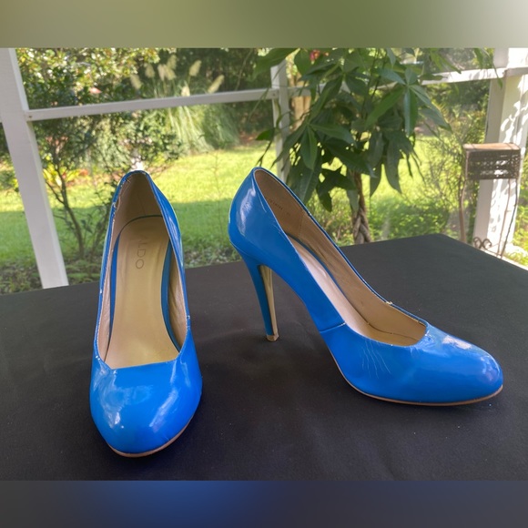 ALDO BLUE HEELS DOUVIER Size EU 37 / US 6.5 - Picture 2 of 13